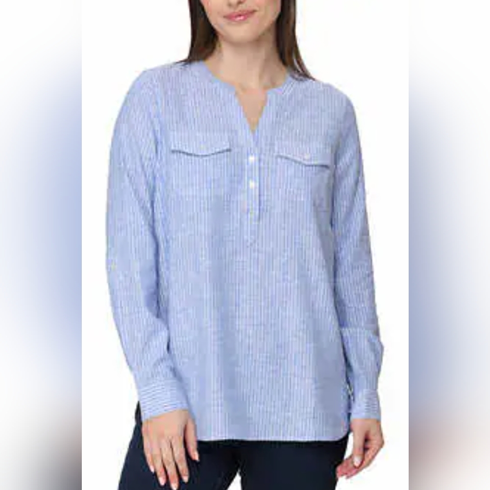 Tahari linen Shirt XL NWOT